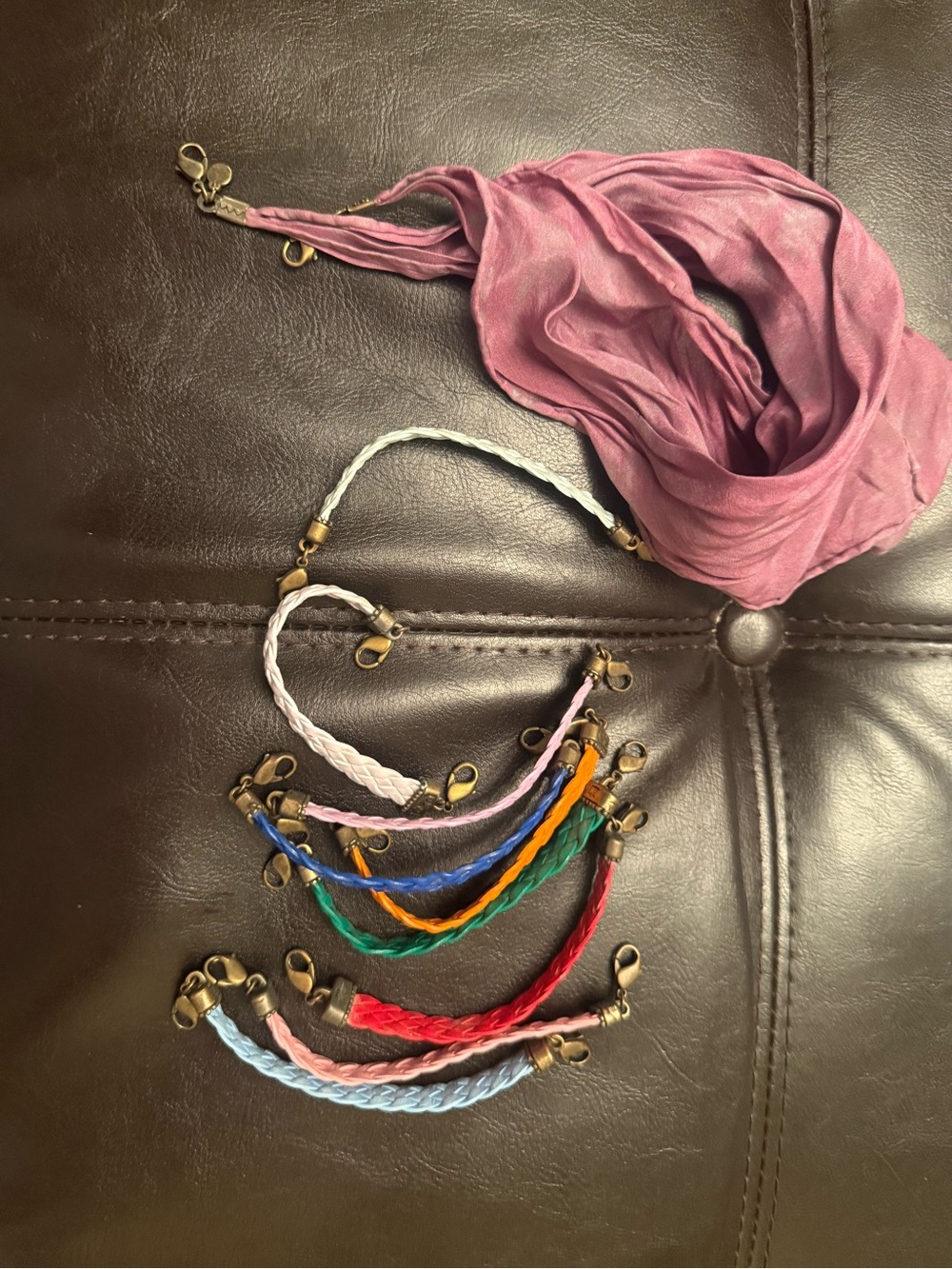 10 Lenny Eva bracelets cuffs Scarf Interchangeable sentiments Anthropologie